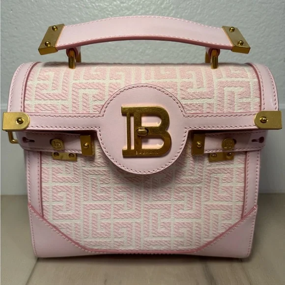 Balmain Pink Satchel with Gold Hardware - Picture 1 of 4